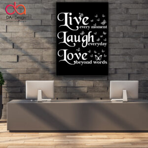 קנבס live laugh דגם 4010